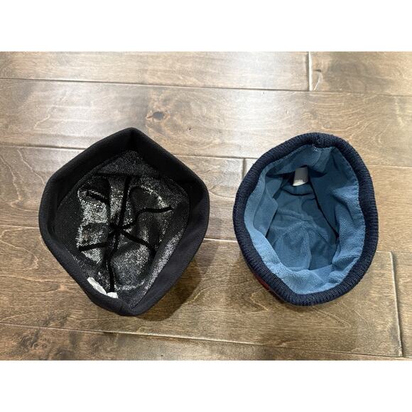 Lot Of 2 Columbia Unisex Black Blue Fleece OMNI-HEAT Warm Beanies Size S/M - Picture 4 of 6